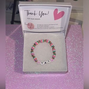 Custom bracelets.  the whole family personalized